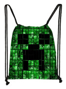 Minecraft gymväska, tålig, bekväm och ventilerande dragskopåse, en fantastisk present till erfarna spelare 14