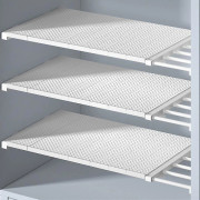 Utdragbar DIY garderobsavdelare - Vit