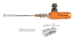 M10x1.25mm Universal Motorcykel Hydraulisk Koppling Huvudcylinder Stapelbromspump Orange