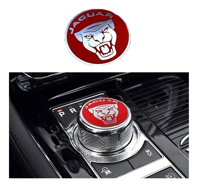 Emalj Jaguar Röd för Jaguar Tuning Växelspak Trim Dekal XF X