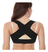 3 st Bröststöd för Kvinnor, Hållningskorrigerare Ryggstöd BH Formare, X-Strap Väst Shapewear Toppar Black XXL