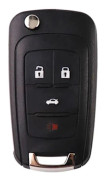 4-knapps fjärrnyckelskal Fob Cover Case Flip HU100 Blade Passar Buick OPEL VAUXHALL Zafira Astra Insignia Holden