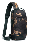För Asus Rog Ally spelkonsol Oxford tyg bröstväska enkel axelväska med stöldskyddsfunktion Camouflage