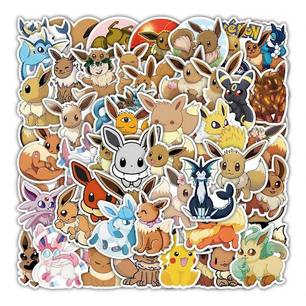 50 animerade klistermärken (stil 53)