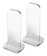 Förvaringsställ för boxningshandskar 2-pack Akryl Vertikal Displayställ Enkel Ställ för Hem Sovrum Kontor Sovrum Skrivbord Basebollhandskar Ställ