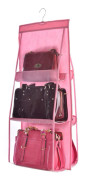 Dubbelsidig genomskinlig 6- organizer Pink