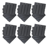 Trallplattor 30x30 cm - Basplattor - Klickfog - Vattentät med dränering - PP-plast - För uteplats/balkong - 30 st - Röd