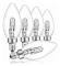 E14 28W Halogen Ljuskälla, Dimbar, Klart Glas C35 E14 SES Liten Edison Skruv Lampa, Halogen Ljuskälla för Ljuskrona, 230V, 5-Packa_Särskilda gåv