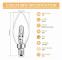 E14 28W Halogen Ljuskälla, Dimbar, Klart Glas C35 E14 SES Liten Edison Skruv Lampa, Halogen Ljuskälla för Ljuskrona, 230V, 5-Packa_Särskilda gåv
