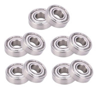 10 st Miniatyrkullager Rostfria Rullverktyg för Retardanordning S698ZZ 19x8x6mm [DB]