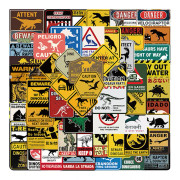 60st Jurassic Park Graffiti Stickers Bilgitarr Resväska Lapt