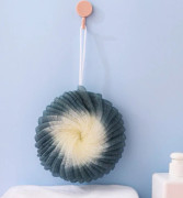 2 st Badsvamp Dusch Loofah Mesh Pouf Badsvamp Duschpuff Duschskrubber A