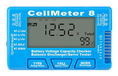 Batterikontroll Batterispänningstestare LCD-bakgrundsbelysning Batterikapacitetskontroll
