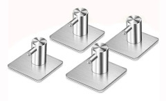 5 Pcs Towel Holder, Wall Hooks Self-adhesive Made Of Stainless Steel