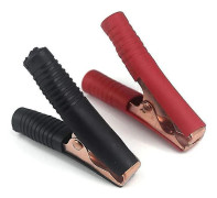 Bilbatteriklämmor 150A Isolerad Alligatorclips 2st