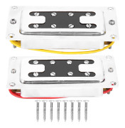Pickup Gitarr Bas Delar Lättvikt Musikinstrument Tillbehör Silver 12K-Motstånd(Silver BBT 4-Strängad Bas 8 Mag