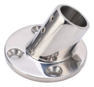 Båthandrägel Rund Basmontering 316 Rostfritt Stål Marin Hårdvara För 25mm/1in Rör60