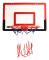 Vikbart Barn Basketbollset Med Hängkrok Pump Rod Basket Mål Lek