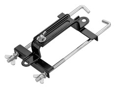 Bilbatterimonteringskit, standard batterihållare med stänger och bultar, justerbar höjd, universellt bilbytetillbehör (23CM)