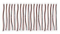 20 st Enkeländad 15cm 2S Litiumbatteri Balans Laddningskabel Flygmodell Förlängningskabel