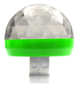 Mini Portabel USB Kristallkula LED Ljus Ljudkontroll Färgskiftande Scenlampa Hemfest Dekoration