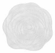 Begine Clearancerose Blomsterbordstablett Guldstämpling Underlägg Pvc Ros Blomma Silver, Bordstablett, Underlägg[D] Silver One Size