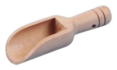 Mini Träslev Kort Handtag Liten Skopa för Godis Salt Krydda