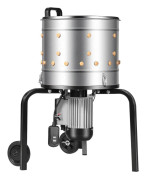 Kycklingplockare - Elektrisk fjäderplockningsmaskin - 40 cm Trumma - 500 W - 230 Varv/min - 114 Mjuka Fingrar - Rostfritt Stål - 1–2 Kycklingar
