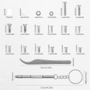 Jalan 1000st Micro Screw Repair Kit, Glasögonskruvar Med Skruvmejsel Pincett För Glasögon Klockor Solglasögon Smycken