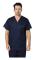 Skrubbkläder för män, medicinska kläder, set med topp och byxor dark blue 2 xxl