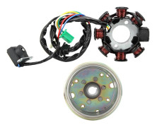 GY6 125-150CC Skoter ATV Generator Magneto Stator Spole 8 Polig Tillbehör