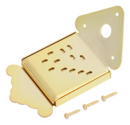 Mandolin kabeldragbräda böjtyp stål utsökt musikinstrument tillbehör (QB10 guld utan mönster)