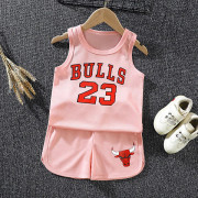 Barnsport baskettröja Bulls nr 23 rosa G23 90cm