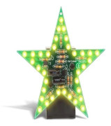 Blinkande gul LED-stjärna