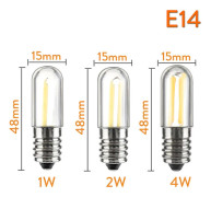10 st Dimbara Mini LED-Kylskåpslampor Ampoule E12 E14 110v 220v Vintage Glödtrådslampor Lampa För Hem TakkronorBY