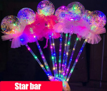 LED lysande ballong med pinne present söt för bröllopsfest dekoration barn
