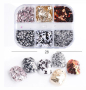 3 st Nail Glitter Magic Mirror Aurora Iridescent Puder Pärlpuder 15