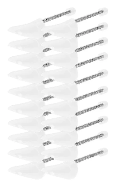 10 Par Skoträd Plast Skoblock Transparent Skoformare-Perfekt