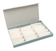 Glasögon Display Box Glasögon Organizer Glasögonhållare Behållare Glasögonfodral (Blå)
