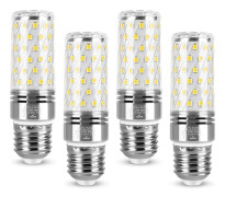 LED Majskolvslampor, 12W E27 Majskolvslampor med 84 lysdioder, 1400lm motsvarande 100W lampor, Kallvitt 6000K, Stor spridningsvinkel 360° E27-cool white