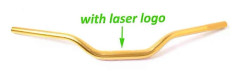 28mm 1-1/8 Motorcykelstyre CNC Aluminiumlegering Sandblästrat Ratt Passar Yamaha Tmax 530 R6 R3 CBR1000RR Monster 696 Gold-laser logo