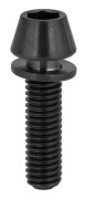 8mm Cycling Tapered Bolt Screw Fastener with Washer for Mountain Bike Black M5x18
