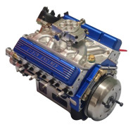 V8 Mekanisk Motor Ornament Simulering Motor Resin Ornament Stilfulla Skrivbordsdekorationer För Kontorsbord Blue