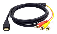 1,5 m HDMI Hane till 3 RCA Video Audio AV Sändaradapterkabel HDTV 1080 -2025