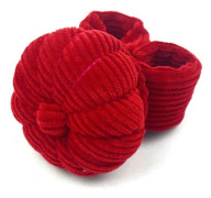 Handledsnålskudde DIY-hantverksnålshållare 1 elastisk rem Red