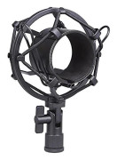 Miniphone Stötfäste 50mm För 48mm-54mm Diameter Kondensatormikrofon Svart