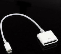 Lightning till 30-Pin Adapterkabel för 5/iPod Touch 5/iPod Nano 7/Mini (22cm) - MFi-certifierad