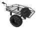 Metallisk RC Hinktrailer Simuleringsvagn för TRX4 D90 SCX10 CC01 1/10 DIY-delar Svart