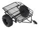 Metallisk RC Hinktrailer Simuleringsvagn för TRX4 D90 SCX10 CC01 1/10 DIY-delar Svart