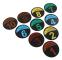 Platta koner Spot Markers Numrerade Golv Spot Markers Set Fotboll Basket Sport Speed ​​Agility Training Numbers 1-10
